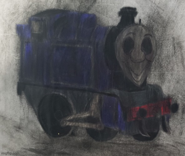 The Skinamarink Effect | image tagged in engines of eight,thomas the tank engine,horror,drawing | made w/ Imgflip meme maker