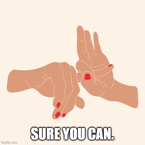 SURE YOU CAN. | made w/ Imgflip meme maker