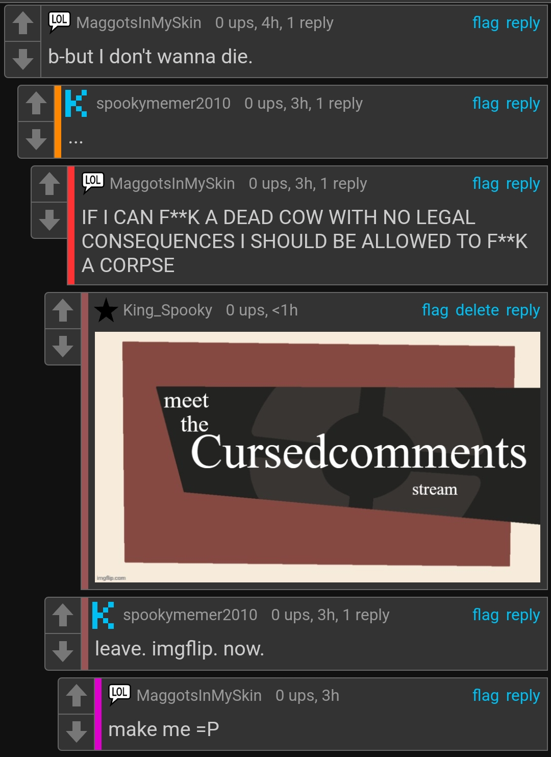 Cursed comment Blank Meme Template