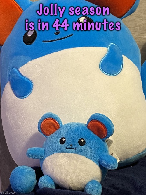 the dynamic Bhillip duo | Jolly season is in 44 minutes | image tagged in the dynamic bhillip duo | made w/ Imgflip meme maker