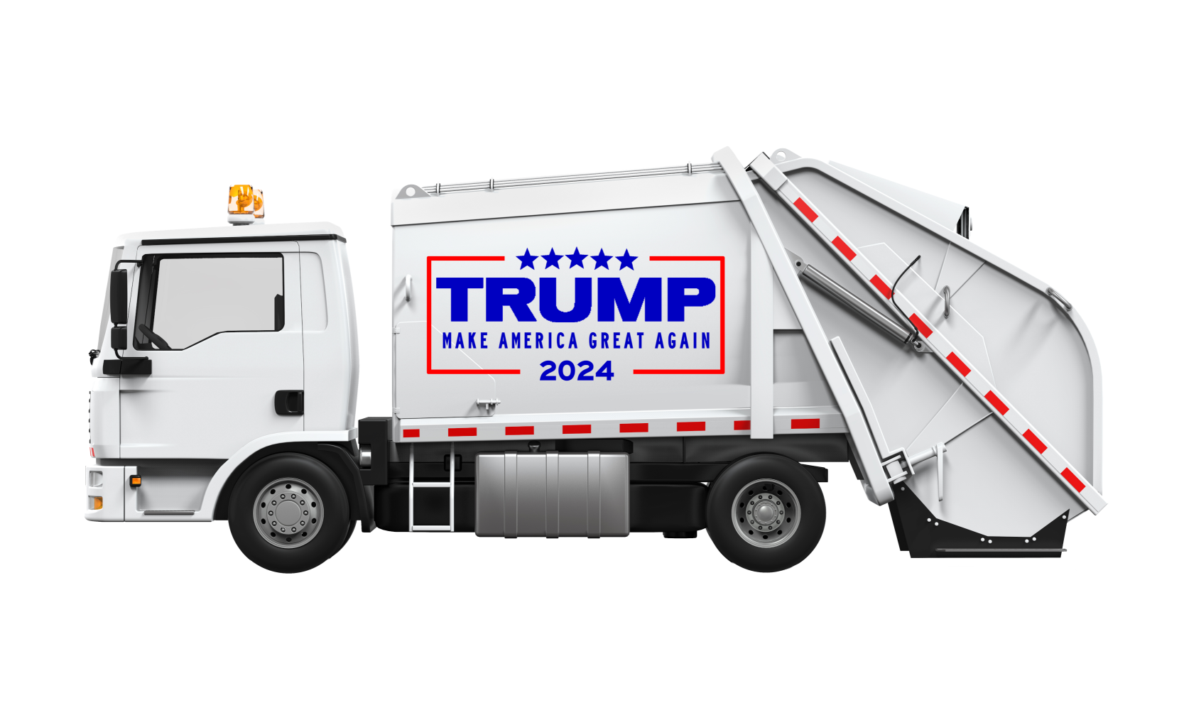 TRUMP Garbage Truck Left Blank Meme Template