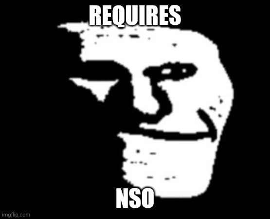 Depressed Troll Face | REQUIRES NSO | image tagged in depressed troll face | made w/ Imgflip meme maker