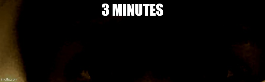 unnerved stare | 3 MINUTES | image tagged in unnerved stare | made w/ Imgflip meme maker