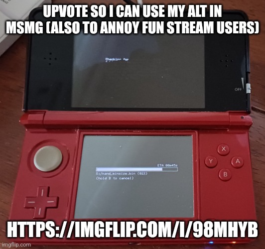 Renniks11_ Alternate Announcement Template | UPVOTE SO I CAN USE MY ALT IN MSMG (ALSO TO ANNOY FUN STREAM USERS); HTTPS://IMGFLIP.COM/I/98MHYB | image tagged in renniks11_ alternate announcement template | made w/ Imgflip meme maker