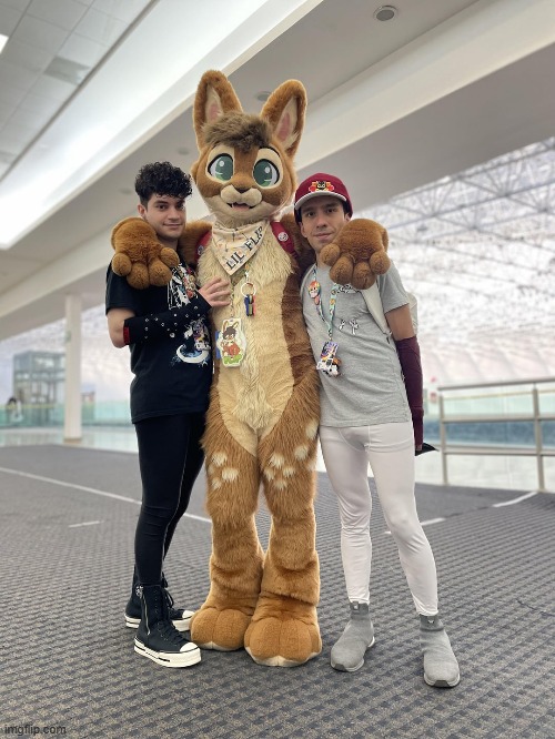 Tall Boi (Pic: Revena- on reddit) | image tagged in tall boi,bunny,bnuuy,furry,furry and normie memes | made w/ Imgflip meme maker