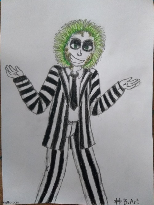 Beetlejuice! | image tagged in beetlejuice,drawing | made w/ Imgflip meme maker