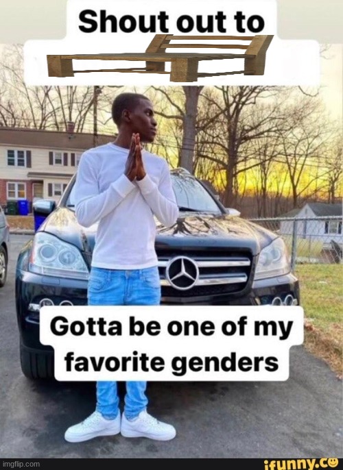 w i d e c h a i r | image tagged in gotta be one of my favorite genders | made w/ Imgflip meme maker