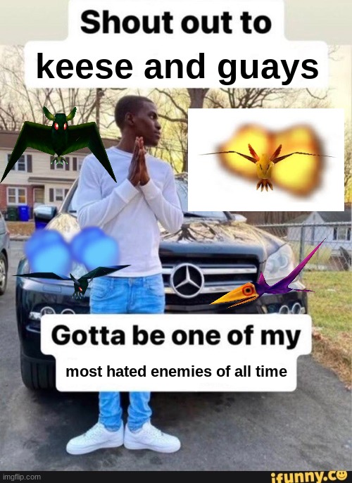 gotta be one of my favorite genders | keese and guays; most hated enemies of all time | image tagged in gotta be one of my favorite genders | made w/ Imgflip meme maker