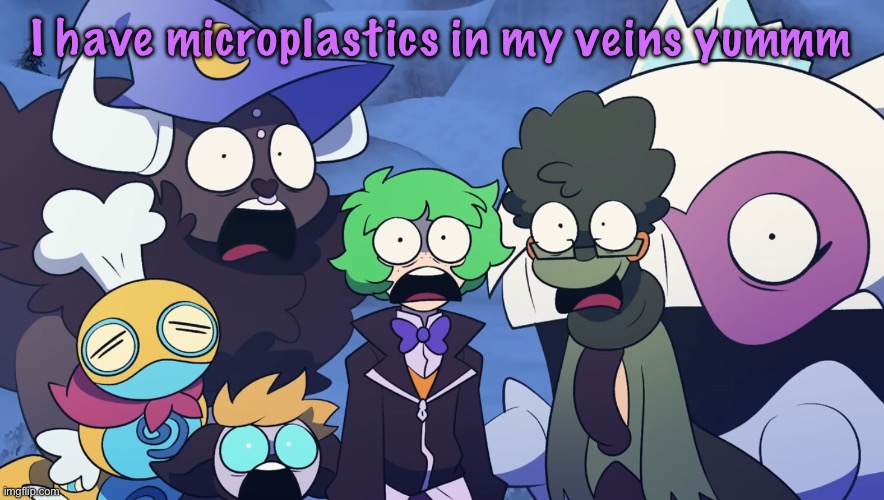 Pokémon Friendlocke reaction image | I have microplastics in my veins yummm | image tagged in pok mon friendlocke reaction image | made w/ Imgflip meme maker