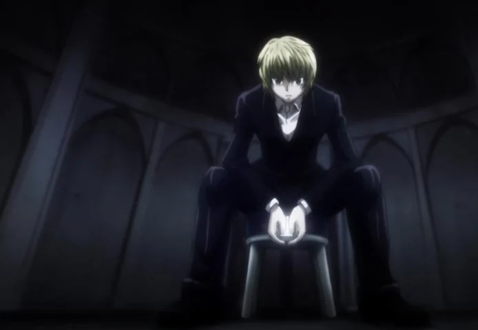 kurapika sitting Blank Meme Template