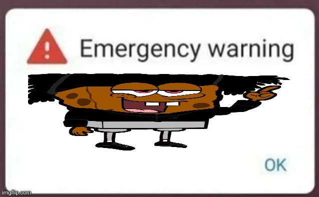 Emergency Warning | image tagged in emergency warning | made w/ Imgflip meme maker