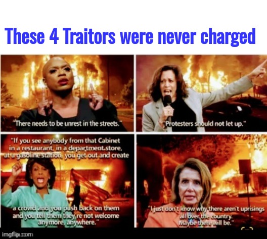 These 4 Traitors were never charged | image tagged in blank white template | made w/ Imgflip meme maker