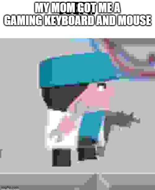 blud is flexing :skull: | MY MOM GOT ME A GAMING KEYBOARD AND MOUSE | image tagged in joeph,flex,keyboard,mouse,lol,bruh | made w/ Imgflip meme maker