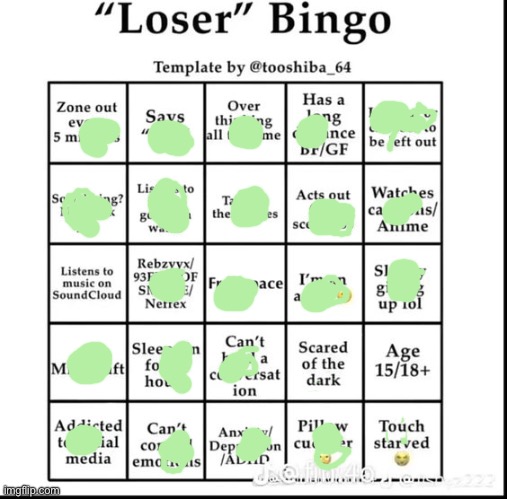 I’m a…loser baby a loser and a dummy | image tagged in loser bingo | made w/ Imgflip meme maker