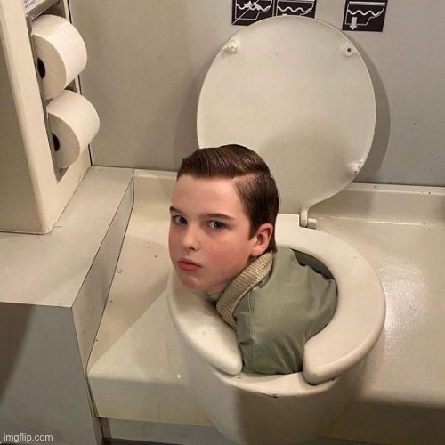 skibidi sheldon | made w/ Imgflip meme maker