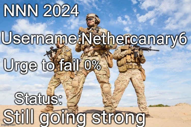 I want Mommy Scarf's cock UwU | Nethercanary6; 0%; Still going strong | image tagged in nnn 2024 progress report | made w/ Imgflip meme maker