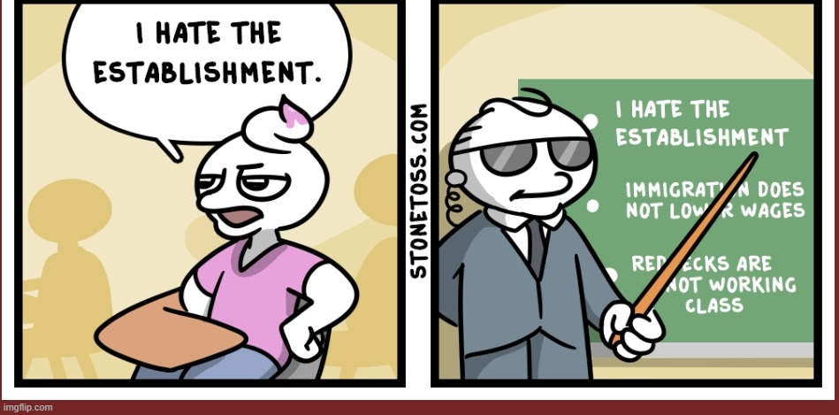 Stonetoss establishment | image tagged in stonetoss establishment | made w/ Imgflip meme maker