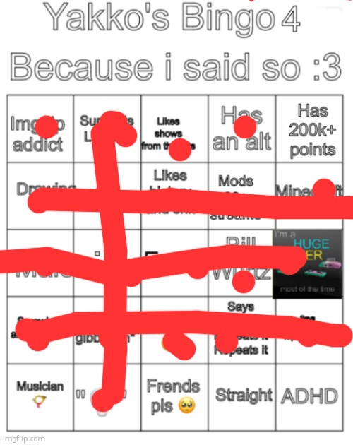 Hmmmmm- | image tagged in yakko's bingo v4 | made w/ Imgflip meme maker