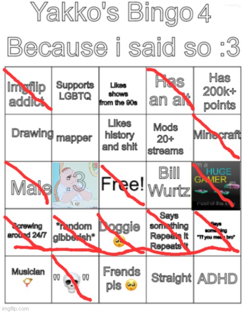 Yakko's bingo V4 | image tagged in yakko's bingo v4 | made w/ Imgflip meme maker