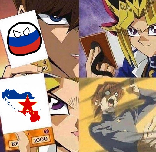 Kiaba's Defeat (Updated) | image tagged in kiaba's defeat updated,slavic,yugoslavia | made w/ Imgflip meme maker