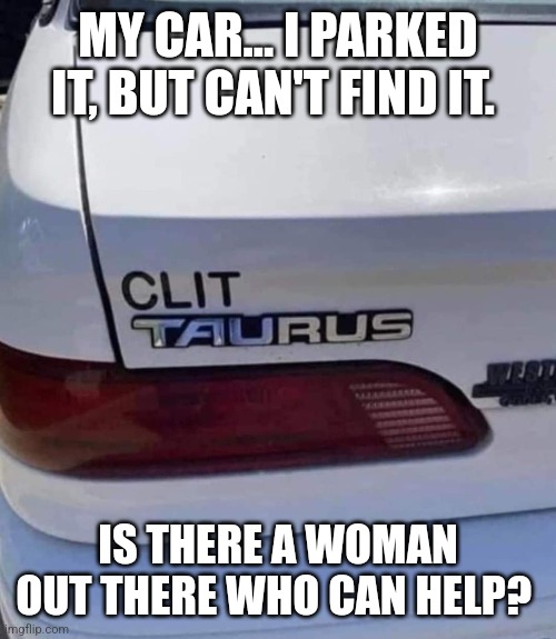 This car cannot be found | MY CAR... I PARKED IT, BUT CAN'T FIND IT. IS THERE A WOMAN OUT THERE WHO CAN HELP? | image tagged in memes,funny memes,funny meme,meme,cars,car | made w/ Imgflip meme maker