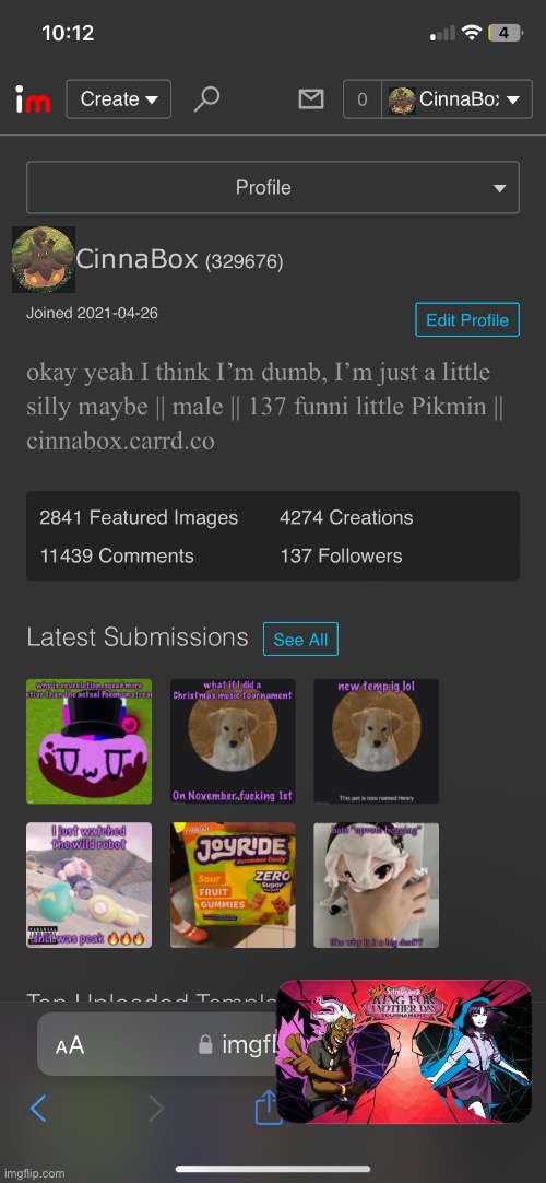 just got the update | made w/ Imgflip meme maker