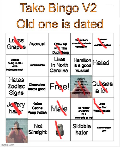 Tako Bingo V2 | image tagged in tako bingo v2 | made w/ Imgflip meme maker