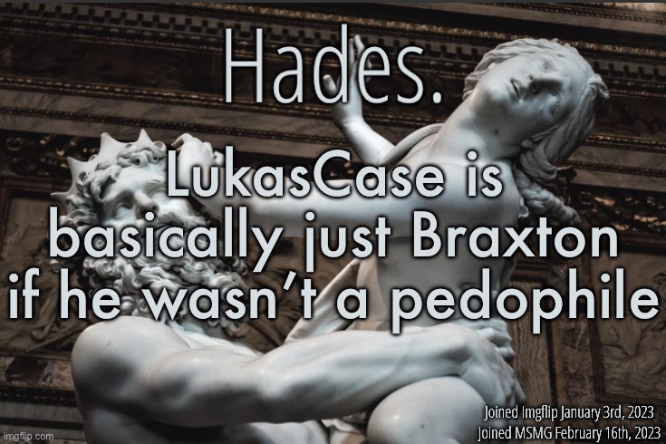 They’re both immature adults who uses this website more than they should | LukasCase is basically just Braxton if he wasn’t a pedophile | image tagged in silver announcement template 12 0 template | made w/ Imgflip meme maker