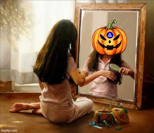 AI Vinci’s Haunted Gallery! | image tagged in memes,halloween | made w/ Imgflip meme maker