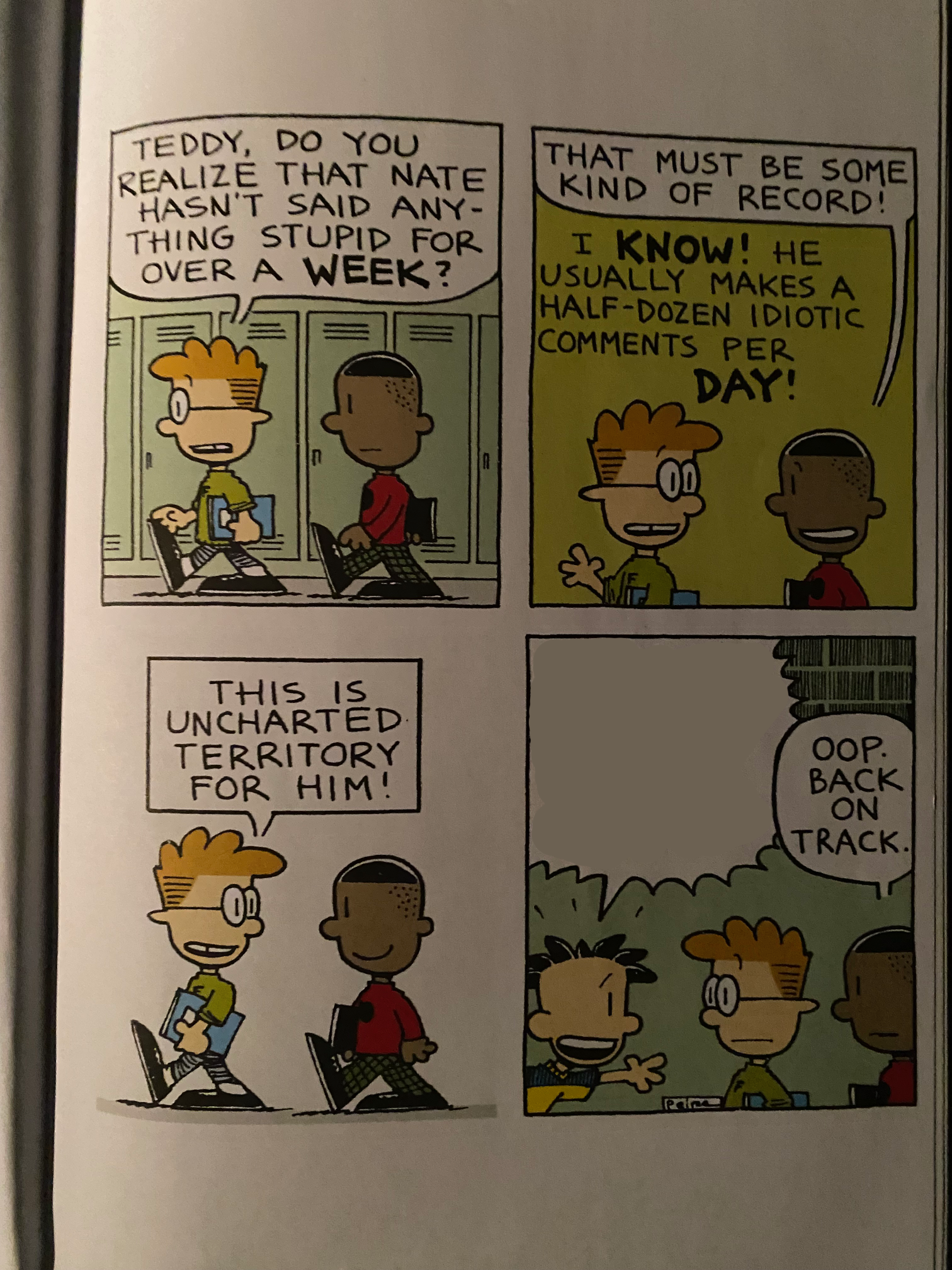 Big Nate Bad Opinion Blank Meme Template