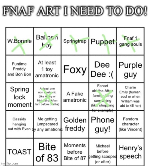 So I’m trying to draw all of the bingos…who’s next that I should draw? | image tagged in trying to solve | made w/ Imgflip meme maker