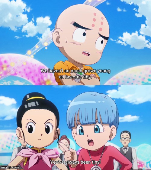 I FUCKIN' HATE BULMA CHI CHI TOO | image tagged in dragon ball daima,memes,krillin,dragon ball z | made w/ Imgflip meme maker