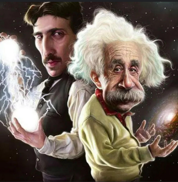 albert and nikola Blank Meme Template