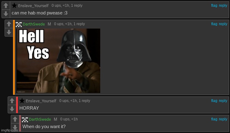 low effort mod request | made w/ Imgflip meme maker