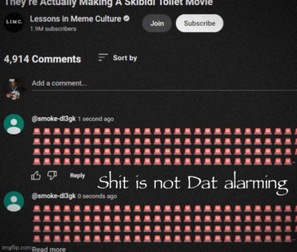 Shit is not Dat alarming | image tagged in shit is not dat alarming | made w/ Imgflip meme maker