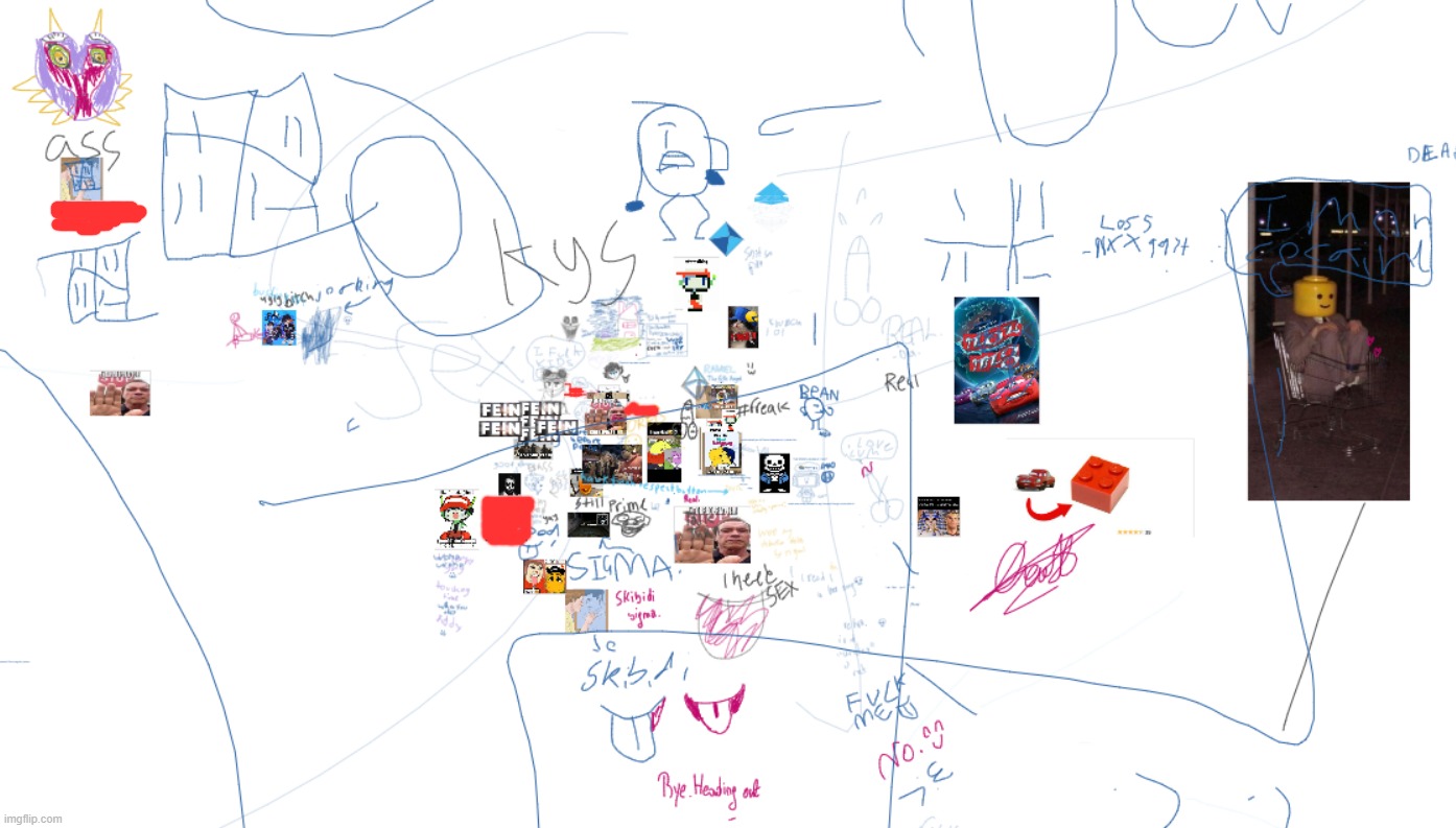 the entire whiteboard in one image (minus the slurs | made w/ Imgflip meme maker
