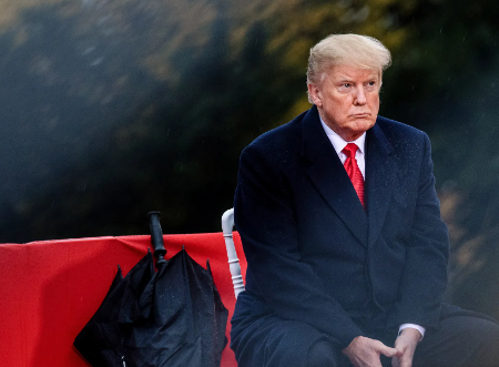 High Quality Trump gazing off into the distance Blank Meme Template