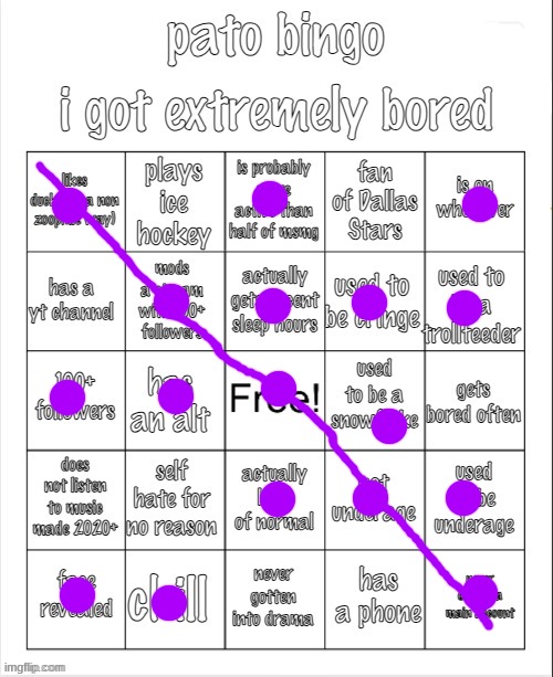 pato bingo again | image tagged in pato bingo again | made w/ Imgflip meme maker