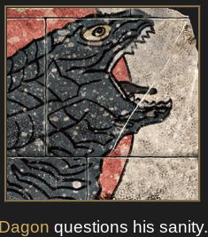 Dagon questions his sanity. Blank Meme Template