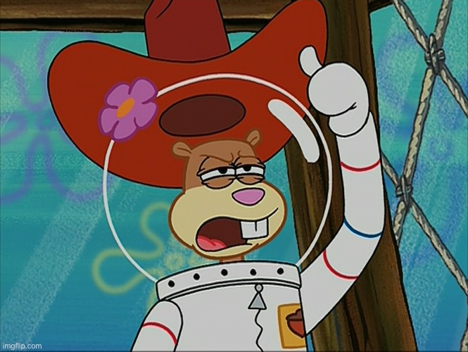 Sandy Cheeks - tough | image tagged in sandy cheeks - tough | made w/ Imgflip meme maker