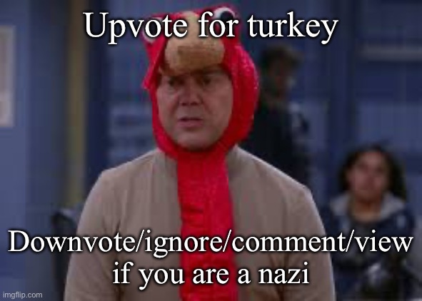 Turkey day boyle | Upvote for turkey; Downvote/ignore/comment/view if you are a nazi | image tagged in turkey day boyle | made w/ Imgflip meme maker