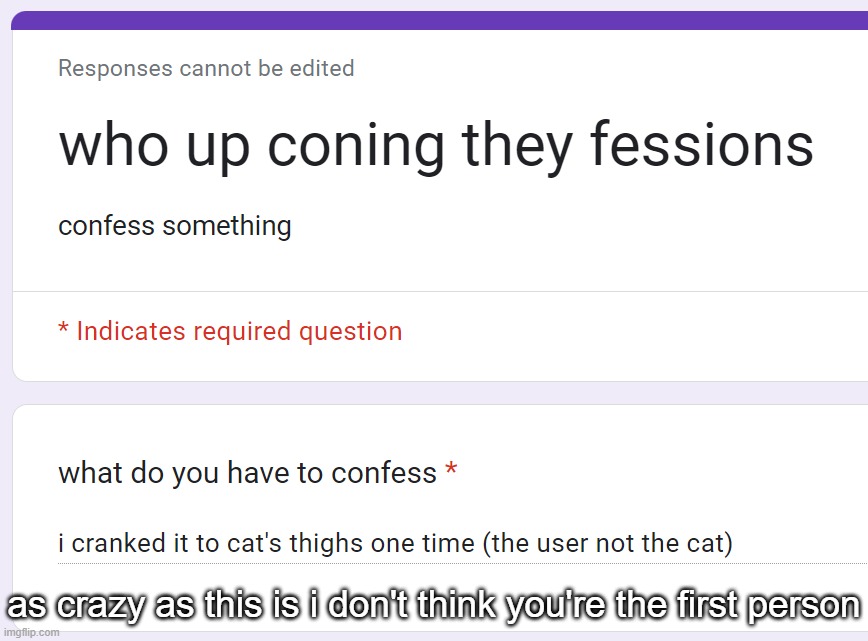 as crazy as this is i don't think you're the first person | made w/ Imgflip meme maker