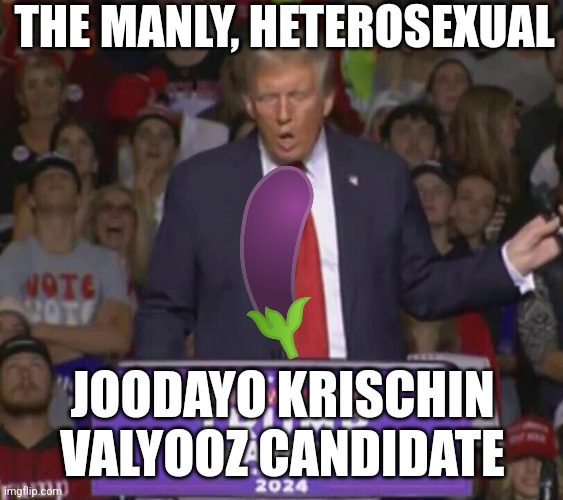 You can't make this shit up hehe | THE MANLY, HETEROSEXUAL; JOODAYO KRISCHIN VALYOOZ CANDIDATE | image tagged in hahaha,classic | made w/ Imgflip meme maker