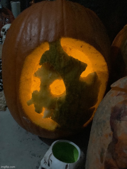 How do you all like my Duskull pumpkin?? | made w/ Imgflip meme maker