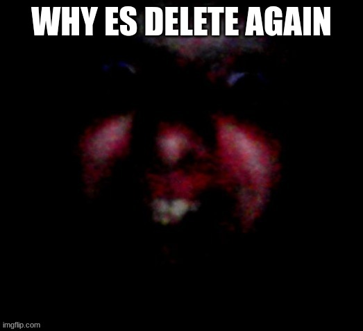 Nice to meat you | WHY ES DELETE AGAIN | image tagged in nice to meat you | made w/ Imgflip meme maker