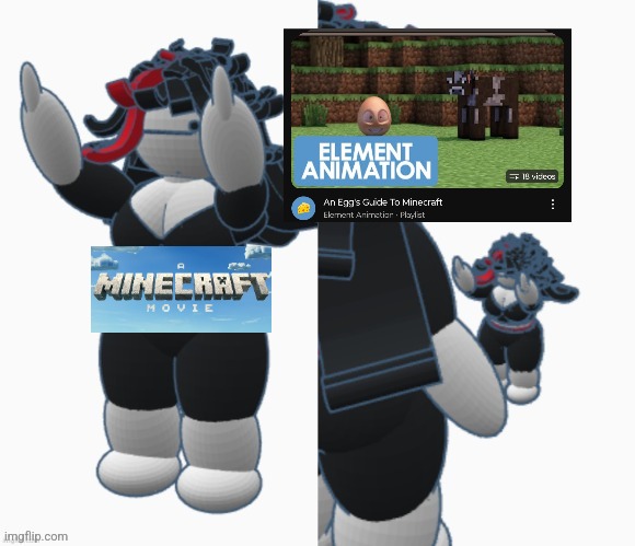 The series is probably ass now tho i haven't seen it in forever | image tagged in small claire vs big claire | made w/ Imgflip meme maker