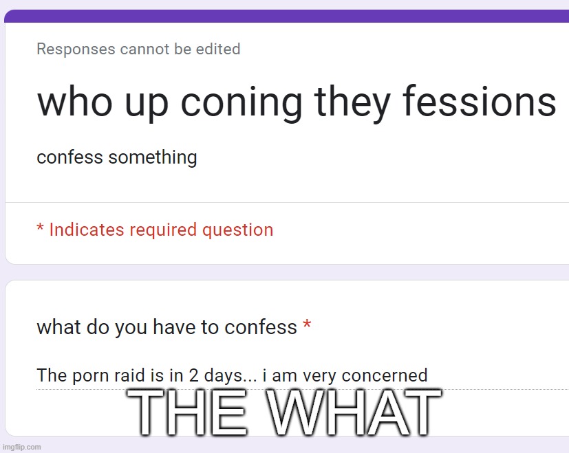 THE WHAT | made w/ Imgflip meme maker