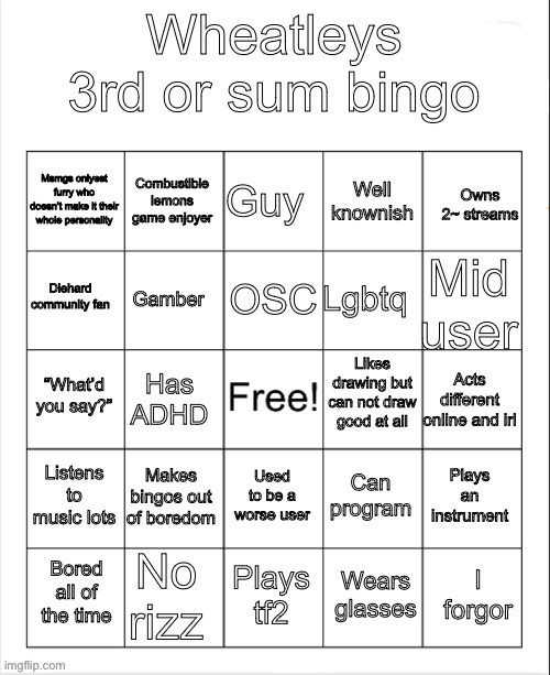 Muh bingo | image tagged in muh bingo | made w/ Imgflip meme maker