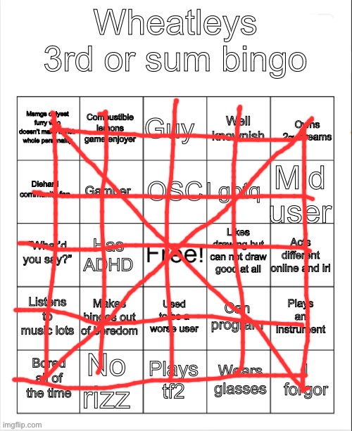 Muh bingo | image tagged in muh bingo | made w/ Imgflip meme maker