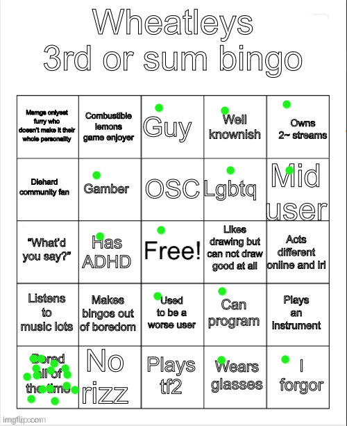 Muh bingo | image tagged in muh bingo | made w/ Imgflip meme maker